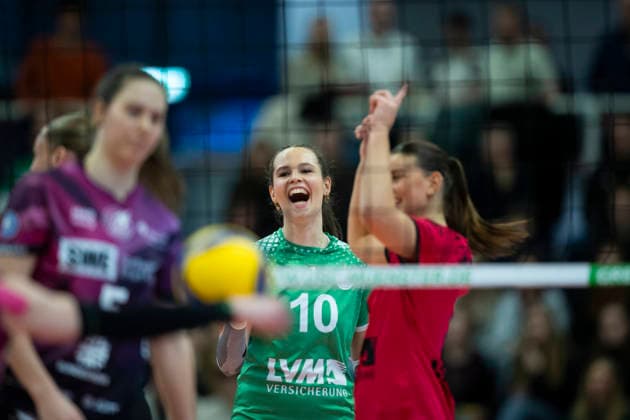 1 Volleyball Bundesliga Women USC Münster vs Schwarz Weiss Erfurt Münster 14 03 2026 Amelie Strothoff 10 USC Münster 1 Volleyball Bundesliga Women USC Münster vs Schwarz Weiss Erfurt Sporthalle Berg Fidel 14 03 2026 Copyright: xBEAUTIFULxSPORTS Duehringx
