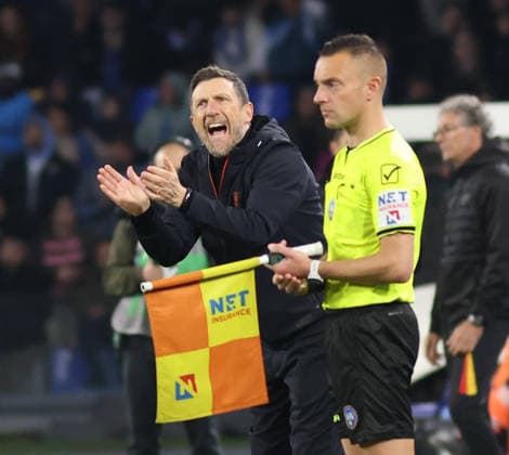 March 14, 2026, Napoli, Campania, ITALIA: Eusebio Di Francesco Head Coach of US Lecce During the 2025 26 Italian Serie A football match between SSC Napoli and Lecce on March 14, 2026, at the Diego Armando Maradona Stadium in Naples...Pictured: Serie A Football Match - 2025 26 Napoli Vs. Lecce  - ZUMAs236 20260314_aap_s236_114 Copyright: xFabioxSassox