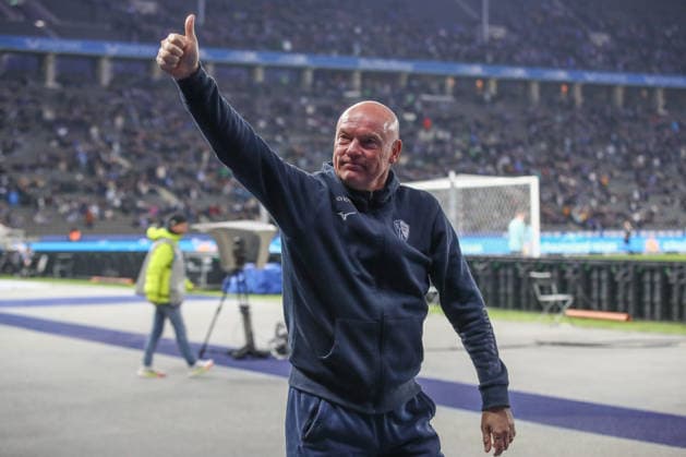 14 03 2026, xtgx, Soccer 2 Bundesliga Hertha BSC Berlin VfL Bochum emspor, v l Uwe Roesler Rösler, Bochum, Trainer DFL DFB REGULATIONS PROHIBIT ANY USE OF PHOTOGRAPHS as IMAGE SEQUENCES and or QUASI VIDEO Berlin