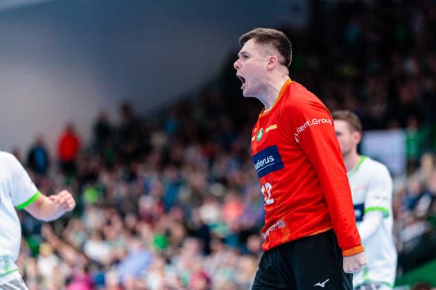 Anadin Suljakovic HSG Wetzlar, 12 GER, GWD Minden vs HSG Wetzlar, Handball, 1 Bundesliga, 25 Matchday, Season 2025 2026, 14 03 2026 GER, GWD Minden vs HSG Wetzlar, Handball, 1 Bundesliga, 25 Matchday, Season 2025 2026, 14 03 2026 Minden Copyright: xEibner-Pressefoto JanxRollingerx EP_JSK