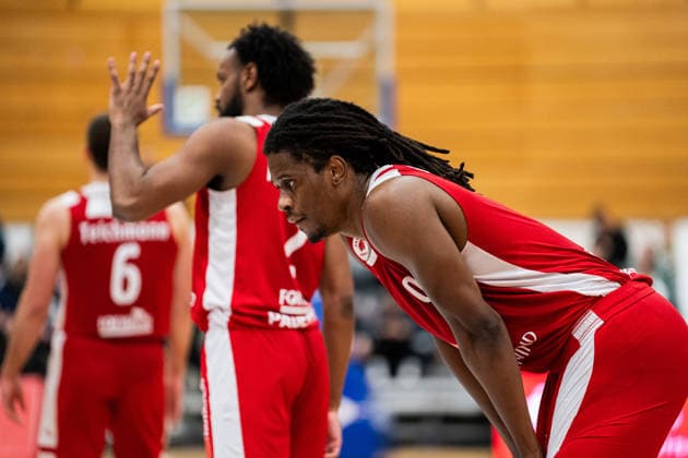 Paderborn Baskets GER vs Bayer Giants Leverkusen GER , Basketball, Barmer 2 Basketball Bundesliga Pro A, 27 Matchday, 14 3 2026, Season 2025 2026, Paderborn Kevin Osawe Paderborn Baskets, 00 Paderborn Sportzentrum Maspernplatz Germany