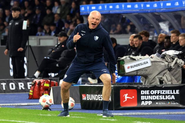 DEU, DFL, 2 FBL, Hertha BSC vs VfL Bochum, 14 03 2026, Berliner Olympiastadion, Berlin, DEU, DFL, 2 FBL, Hertha BSC vs VfL Bochum, im Bild Cheftrainer UWE ROESLER VfL Bochum DFL regulations prohibit any use of Photographs as image sequences and or quasi video nordphotoxGmbHx xEngler nph00076