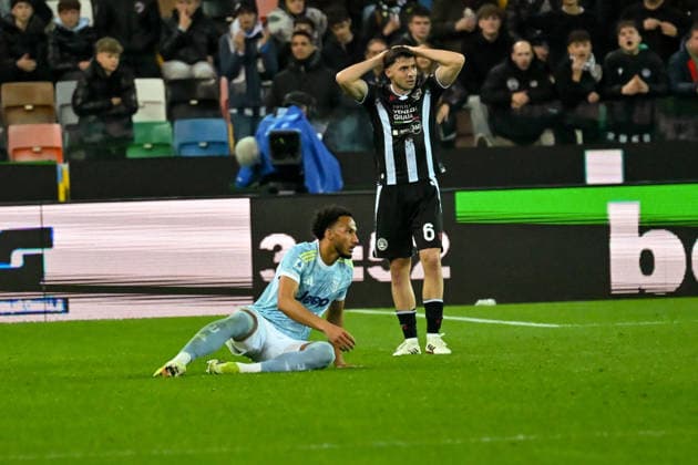 March 14, 2026, Udine: Udinese s Oier Zarraga shows his disappointment during the Italian soccer Serie A match between Udinese FC vs Juventus Football Club on March 14, 2026 at the Bluenergy Stadium Stadio Friuli in Udine, Italy. ANSA . Serie A: Udinese Vs Juventus  - ZUMAa110 20260314_zaf_a110_041 Copyright: xAlessioxMarinix