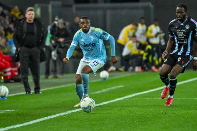 March 14, 2026, Udine: Juventus s Pierre Kalulu during the Italian soccer Serie A match between Udinese FC vs Juventus Football Club on March 14, 2026 at the Bluenergy Stadium Stadio Friuli in Udine, Italy. ANSA . Serie A: Udinese Vs Juventus  - ZUMAa110 20260314_zaf_a110_043 Copyright: xAlessioxMarinix