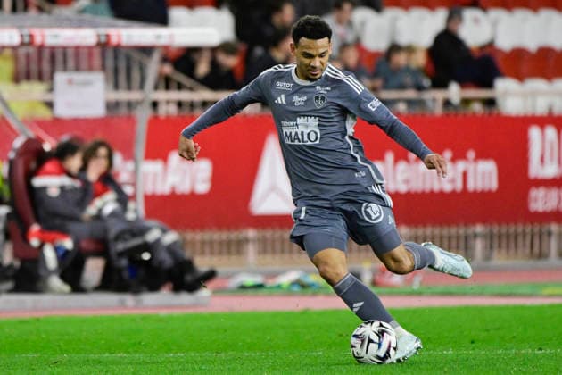 FOOTBALL : AS Monaco VS Stade Brestois 29 - Ligue 1 McDonald s - 14 03 2026 Kenny Lala (SB 29) - Ligue 1 McDonald™s match between AS Monaco and Stade Brestois 2029 on March 14, 2026 at the Louis II Stadium in Monaco. MonacoMonaco  Copyright: xWilliamxCannarellax