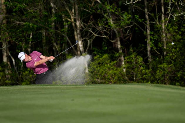 March 14, 2026, Ponte Vedra, Florida, USA: March 14, 2026, Ponte Vedra, Florida.Justin Thomas hits a bunker shot on the 14th hole during the third round of The PLAYERS Championship at TPC Sawgrass. PGA, Golf Herren Tour 2026: The PLAYERS Championship  - ZUMAd212 20260314_zsp_d212_011 Copyright: xRichardxDolex