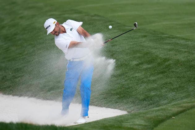 March 14, 2026, Ponte Vedra, Florida, USA: March 14, 2026, Ponte Vedra, Florida.Jason Day (USA) hits a bunker shot on the 2nd hole during the third round of The PLAYERS Championship at TPC Sawgrass. PGA, Golf Herren Tour 2026: The PLAYERS Championship  - ZUMAd212 20260314_zsp_d212_018 Copyright: xRichardxDolex