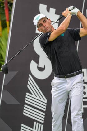 March 15, 2026, Singapore, Ingapore, Singapore: Leader, Joaquin Niemann from Chile, hits off on the 10th hole. Final Round of the LIV Golf in Singapore Final Round Of The LIV Golf In Singapore  - ZUMAr144 20260315_zap_r144_005 Copyright: xJaynexRussellx