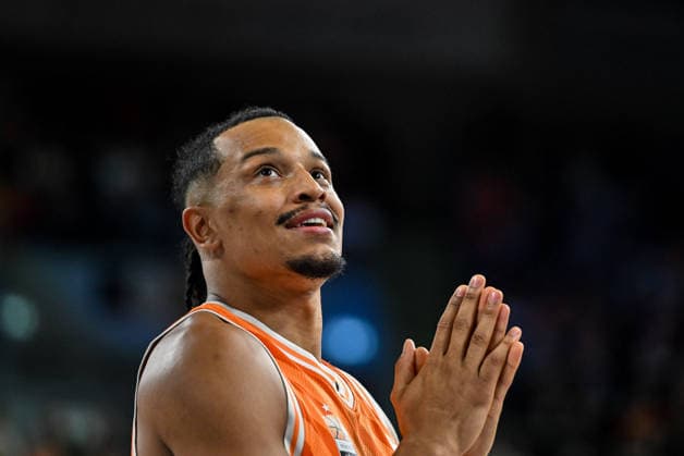 GER, BBL, ratiopharm Ulm vs Science City Jena 14 03 2026, ratiopharm arena, Neu Ulm, GER, BBL, ratiopharm Ulm vs Science City Jena, in the picture Nelson Weidemann Ulm, 0 nordphotoxGmbHx xHafner nph00200