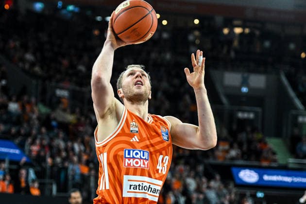 GER, BBL, ratiopharm Ulm vs Science City Jena 14 03 2026, ratiopharm arena, Neu Ulm, GER, BBL, ratiopharm Ulm vs Science City Jena, in the picture Christian Sengfelder Ulm, 43 nordphotoxGmbHx xHafner nph00200