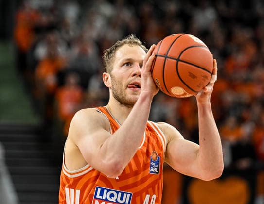 GER, BBL, ratiopharm Ulm vs Science City Jena 14 03 2026, ratiopharm arena, Neu Ulm, GER, BBL, ratiopharm Ulm vs Science City Jena, in the picture Christian Sengfelder Ulm, 43 nordphotoxGmbHx xHafner nph00200
