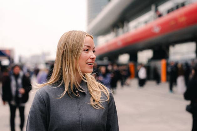 Shanghai Formula 1 Chinese Grand Prix - Lauren Fitzsimmons in the Paddock Lauren Fitzsimmons (CAN) model and ISACK HADJAR (FRA) of Oracle Red Bull Racing 6 girlfriend on Sunday during the 2026 Formula 1 Heineken Chinese Grand Prix at the Shanghai Audi International Circuit on March 15, 2026. Photo by Antoine Lapeyre ABACAPRESS.COM Shanghai China  Copyright: xLapeyrexAntoine ABACAx