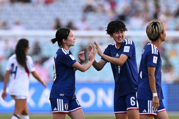 SOCCER ASIAN CUP JAPAN PHILIPPINES, Toko Koga of Japan celebrates with her team mates following their win over the Philipines during the AFC Women™s Asian Cup Quarter Final match between Japan and the Philipines at Accor Stadium in Sydney, Sunday, March 15, 2026. ( NO ARCHIVING, EDITORIAL USE ONLY SYDNEY NEW SOUTH WALES AUSTRALIA  Copyright: xDEANxLEWINSx 20260315174860143014