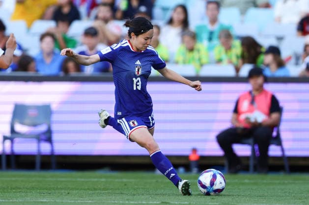 Hikaru Kitagawa of Japan crosses the ball during the AFC Womens Asian Cup 2026 Quarter Final match between Japan Women and Philippines Women at Stadium Australia, Sydney, Australia on 15 March 2026. Copyright: xPeterxDovganx 44660024