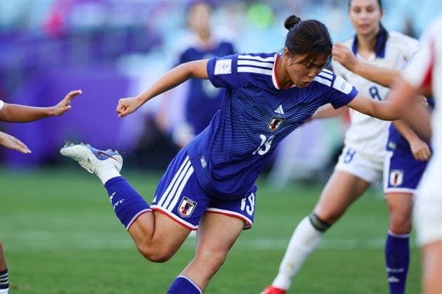 Momoko Tanikawa of Japan shoots and scores a goal during the AFC Womens Asian Cup 2026 Quarter Final match between Japan Women and Philippines Women at Stadium Australia, Sydney, Australia on 15 March 2026. Copyright: xPeterxDovganx 44660034