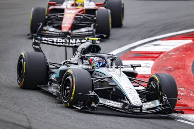 SHANGHAI - Andrea Kimi Antonelli (Mercedes-AMG PETRONAS Formula One Team) in action during the race at the Shanghai International Circuit ahead of the Chinese Grand Prix. SANDER KONING ANP xVIxANPxSportx xxANPxIVx 553377729 originalFilename: 553377729.jpg