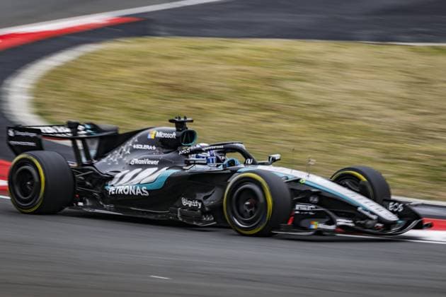 SHANGHAI - Andrea Kimi Antonelli (Mercedes-AMG PETRONAS Formula One Team) in action during the race at the Shanghai International Circuit ahead of the Chinese Grand Prix. SANDER KONING ANP xVIxANPxSportx xxANPxIVx 553377744 originalFilename: 553377744.jpg
