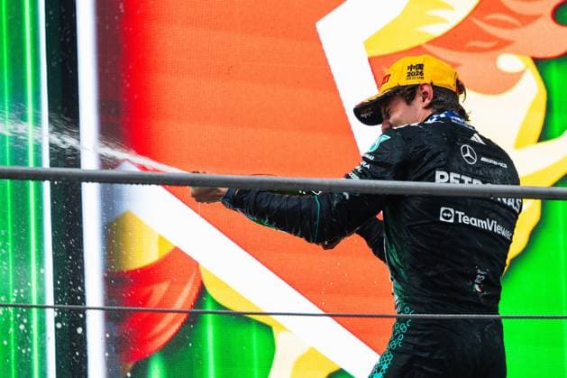 Formula 1 Heineken Chinese Grand Prix 2026 Levi Erb OVERTAKE MAXPPP - Shanghai 15 03 2026 Race winner at the Formula 1 Heineken Chinese Grand Prix 2026, the 2nd round of the 2026 FIA Formula 1 World Championship, WM, Weltmeisterschaft at the Shanghai International Circuit in Shanghai, China, from 12 to 15 March 2026 Shanghai Shanghai International Circuit China  Copyright: xOVERTAKE MAXPPPxLevixErbx OVT202603158201 OVT202603158201