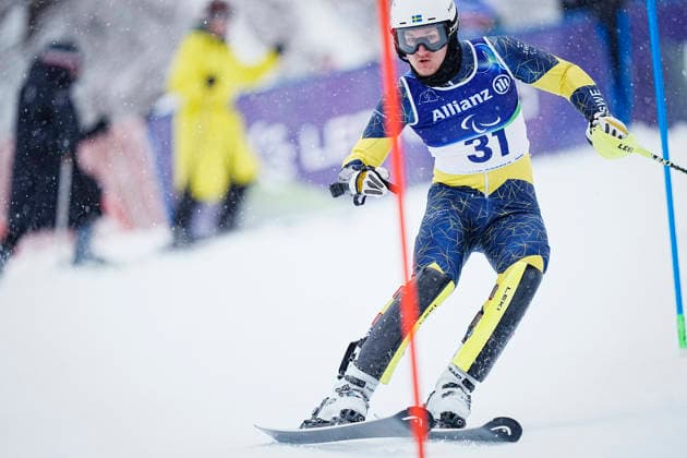 CORTINA, ITALY 20260315 Sweden s Arvid Skoglund during the men s standing slalom at the Paralympics at Tofane Alpine Skiiing Center, Cortina. *** The image is included in the SPORTS PACKAGE. For others PAYMENT IMAGE *** CORTINA ITALY x9200x *** CORTINA, ITALY 20260315 Sweden s Arvid Skoglund during the men s standing slalom at the Paralympics at Tofane Alpine Skiiing Center, Cortina The image is included in the SPORTS PACKAGE For others PAYMENT IMAGE CORTINA ITALY x9200x  Copyright: xBjörnxLarssonxRosvall TTx PARALYMPICS 2026 SLALOM