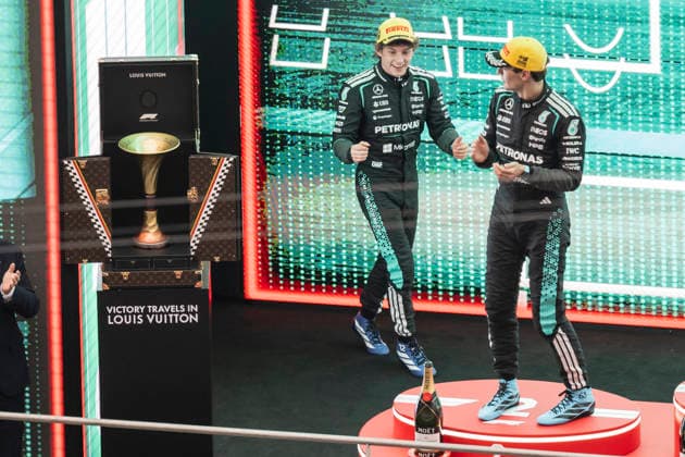 Kimi Antonelli (Mercedes) wins Formula One Chinese Grand Prix Shanghai EB 12 Kimi Antonelli (Mercedes) wins the Formula One Grand Prix at the Shanghai International Circuit in Shanghai on March 15, 2026. Photo by Eliot Blondet ABACAPRESS.COM Shanghai Chine  Copyright: xBlondetxEliot ABACAx