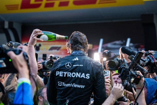 Shanghai Formula 1 Chinese Grand Prix - Kimi Antonelli Wins ANDREA KIMI ANTONELLI (ITA) of Mercedes-AMG PETRONAS Formula One Team 12 celebrating his first Grand Prix win in Formula1 on Sunday during the 2026 Formula 1 Heineken Chinese Grand Prix at the Shanghai Audi International Circuit on March 15, 2026. Photo by Antoine Lapeyre ABACAPRESS.COM Shanghai China  Copyright: xLapeyrexAntoine ABACAx