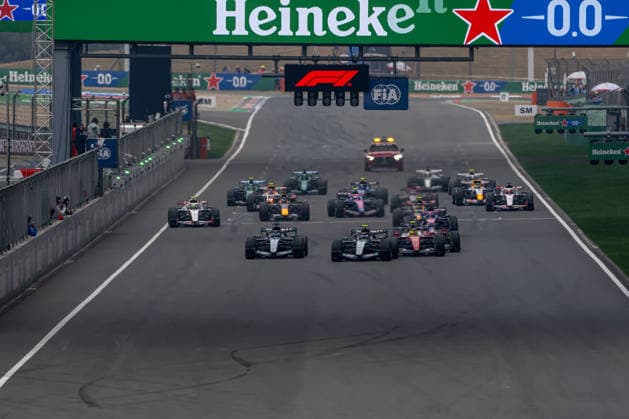 SHANGHAI, CHINA: Andrea Kimi Antonelli, racing for the Mercedes team during the 2026 Formula 1 Chinese Grand Prix at the Shanghai International Circuit in Shanghai, China