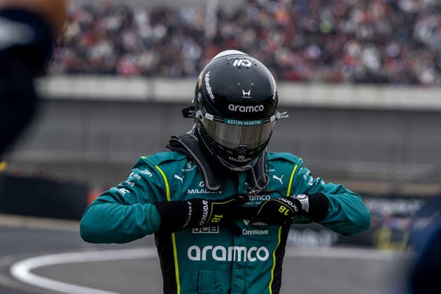 SHANGHAI, CHINA: Lance Stroll, racing for the Aston Martin F1 team during the 2026 Formula 1 Chinese Grand Prix at the Shanghai International Circuit in Shanghai, China