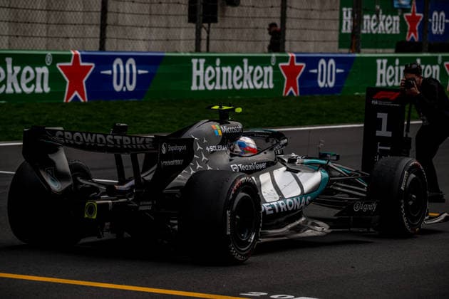 SHANGHAI, CHINA: Andrea Kimi Antonelli, racing for the Mercedes team during the 2026 Formula 1 Chinese Grand Prix at the Shanghai International Circuit in Shanghai, China
