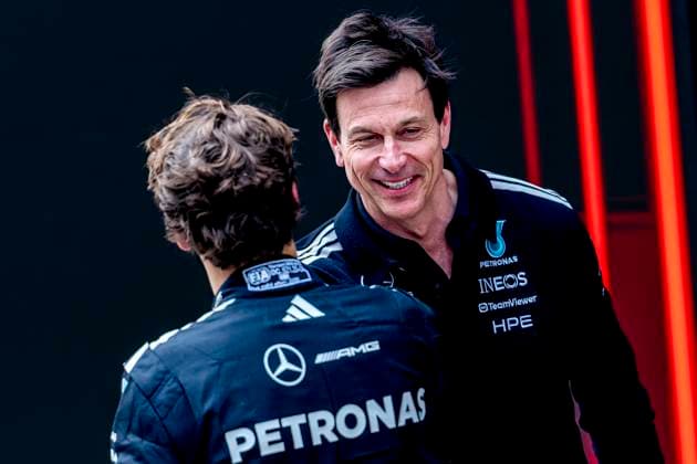 SHANGHAI Team Principal Toto Wolff of Mercedes AMG Petronas Formula One Team during the Formula 1 China Shanghai race at the Shanghai International Circuit on March 15, 2025 in Shanghai, China Photo by DeFodi Images