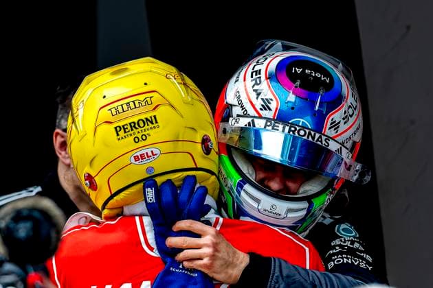 SHANGHAI Formula 1 driver Kimi Antonelli of Mercedes AMG Petronas Formula One Team wins his first race during the Formula 1 China Shanghai race at the Shanghai International Circuit on March 15, 2025 in Shanghai, China Photo by DeFodi Images