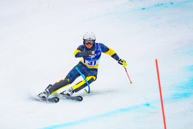 CORTINA, ITALIEN 20260315 Sveriges Arvid Skoglund under herrarnas staende slalom under i Paralympics i Tofane Alpine Skiiing Center, Cortina. CORTINA ITALIEN 2026 x10500x *** CORTINA, ITALY 20260315 Swedens Arvid Skoglund during the mens standing slalom at the Paralympics in Tofane Alpine Skiing Center, Cortina CORTINA ITALY 2026 x10500x  Copyright: xMagnusxLejhall ParasportxSverige xTTx PARALYMPICS 2026 SLALOM