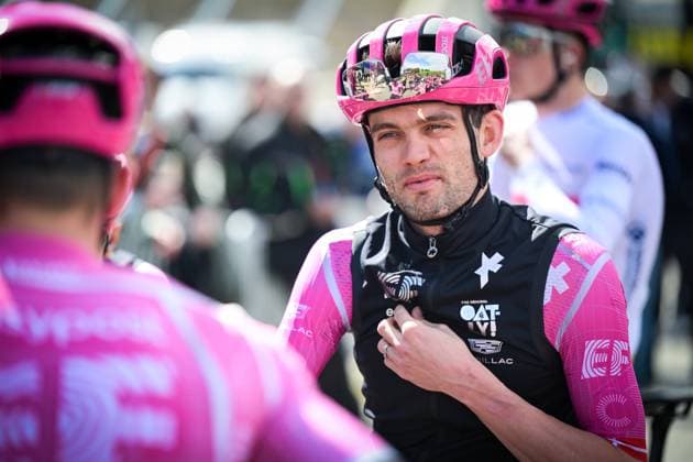 Danish Kasper Asgreen of EF Education-EasyPost pictured before the start of the final stage of 84th edition of the Paris-Nice cycling race, a race from Nice to Nice (145 km), on Sunday 15 March 2026. DAVIDxPINTENS  x167554330x