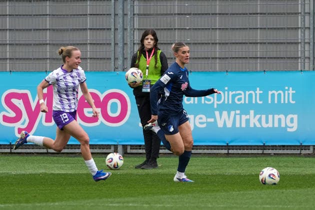 Google Pixel Women Bundesliga TSG Hoffenheim vs SGS Essen, Dietmar Hopp Stadion, 15 03 2026 Duel between Selina Cerci TSG Hoffenheim Women, 29 and Beke Sterner SGS Essen Women, 19 Google Pixel Women Bundesliga TSG Hoffenheim vs SGS Essen, Dietmar Hopp Stadion, 15 03 2026 DFB DFL REGULATIONS PROHIBIT ANY USE OF PHOTOGRAPHS AS IMAGE SEQUENCES AND OR QUASI VIDEO Copyright: xBEAUTILUSxSPORTS Hillx