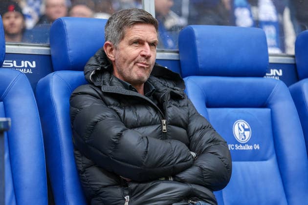 2 Bundesliga FC Schalke 04 Hannover 96 on 15 03 2026 in the Veltins Arena at Schalke Sports Director Ralf Becker Hannover reflective MH