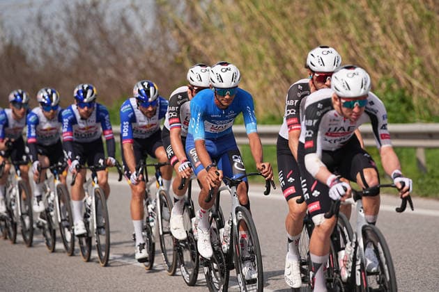 Del Toro Romero Isaac Of Uae Team Emirates Xrg during the 142-kilometer Stage 7 of the Tirreno-Adriatico cycling race from Civitanova Marche to San Benedetto del Tronto - Italy,- Sunday , March 15, 2026. - cycling .  Copyright: xMarcoxAlpozzi LaPressex