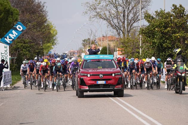 The start Km0 during the 142-kilometer Stage 7 of the Tirreno-Adriatico cycling race from Civitanova Marche to San Benedetto del Tronto - Italy,- Sunday , March 15, 2026. - cycling .  Copyright: xMarcoxAlpozzi LaPressex