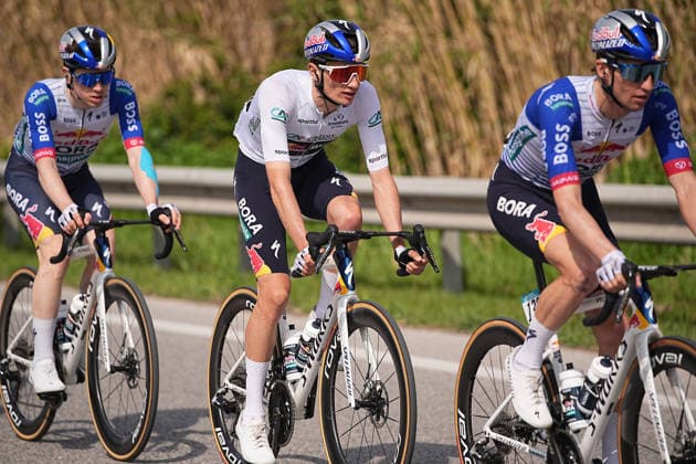 Pellizzari Giulio Of Red Bull - Bora - Hansgrohe during the 142-kilometer Stage 7 of the Tirreno-Adriatico cycling race from Civitanova Marche to San Benedetto del Tronto - Italy,- Sunday , March 15, 2026. - cycling .  Copyright: xMarcoxAlpozzi LaPressex