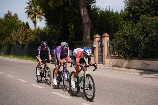 cycles in the lead breakaway during the 142-kilometer Stage 7 of the Tirreno-Adriatico cycling race from Civitanova Marche to San Benedetto del Tronto - Italy,- Sunday , March 15, 2026. - cycling .  Copyright: xMarcoxAlpozzi LaPressex