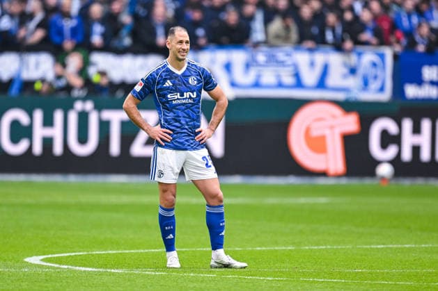 15 03 2026, Football, 2 Bundesliga, Season 2025 2026, Matchday 26, FC Schalke 04 Hannover 96, Nikola Katic FC Schalke 04 xRHR PHOTO YYx Copyright: KROEGER RHR-FOTOx RHR-FOTO YY