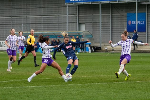 Google Pixel Frauen Bundesliga TSG Hoffenheim vs SGS Essen, Dietmar Hopp Stadion, 15 03 2026 Goal shot and goal scorer by Janna Grimm TSG Hoffenheim Frauen, 26 , Goal for 3 0 for TSG Hoffenheim Frauen Google Pixel Frauen Bundesliga TSG Hoffenheim vs SGS Essen, Dietmar Hopp Stadion, 15 03 2026 DFB DFL REGULATIONS PROHIBIT ANY USE OF PHOTOGRAPHS AS IMAGE SEQUENCES AND OR QUASI VIDEO Copyright: xBEAUTILUSxSPORTS Hillx