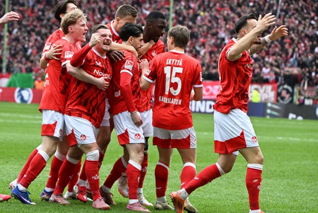 Soccer 2 Bundesliga Season 2025 26 1 FC Kaiserslautern 15 03 2026 Fritz Walter Stadion 1 FC Kaiserslautern fck Karlsruher SC ksc Semih SAHIN 1 FC Kaiserslautern , mi, scored the 1 0 1 FC Kaiserslautern