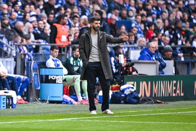 15 03 2026, Football, 2 Bundesliga, Season 2025 2026, Matchday 26, FC Schalke 04 Hannover 96, Coach Miron Muslic FC Schalke 04 xRHR PHOTO YYx Copyright: KROEGER RHR-FOTOx RHR-FOTO YY