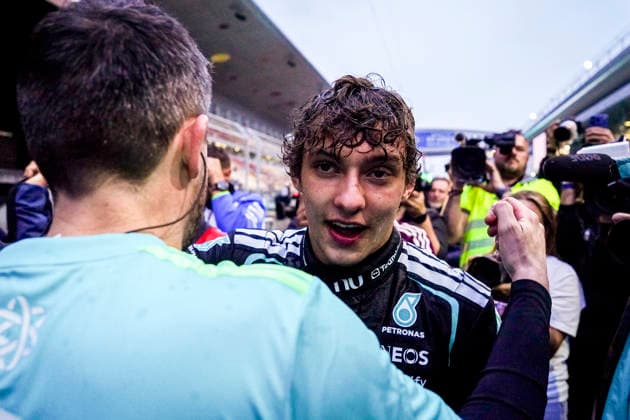FORMULA ONE CHINESE GRAND PRIX 2026 Kimi Antonelli 12 (ITA) Mercedes celebrating after winning the race during the Formula 1 Heineken Chinese Grand Prix 2026, 2nd round of the 2026 Formula One World Championship, WM, Weltmeisterschaft from March 13 to 15, 2026 at the Shanghai International Circuit, Shanghai, China. Credit: Robbie Hoad Every Second Media Editorial use only. All images are copyright Every Second Media Limited. No images may be reproduced without prior permission. Copyright: xIMAGO EveryxSecondxMediax ESM-1853-0428 RobbiexHoadx xEveryxSecondxMediax