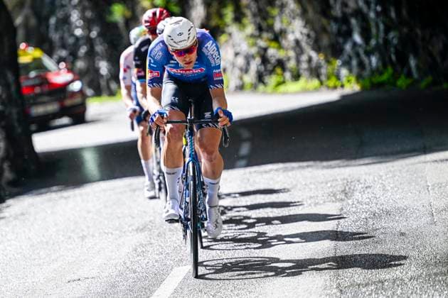 Paris Nice 2026 Stage 8 NICE, FRANCE - MARCH 15 : Marsman Tim (NED) of Alpecin Premier Tech leading the escape pack during stage 8 of the 84th edition of Paris - Nice an UCI World Tour 2.UWT cycling road race stage for Men Elite of 145 km with start in Nice and finish in Nice on March 15, 2026 in Nice, France, 15 03 2026 ( Motordriver Guy De Vuyst - Nice France  Copyright: xNicoxVereeckenx