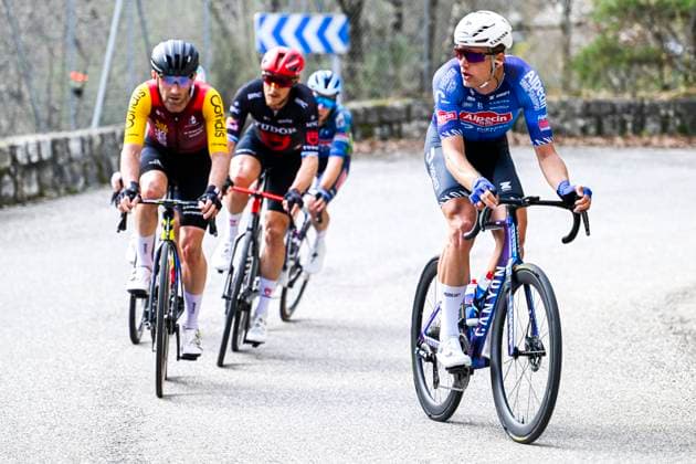 Paris Nice 2026 Stage 8 NICE, FRANCE - MARCH 15 : Marsman Tim (NED) of Alpecin Premier Tech leading the escape pack during stage 8 of the 84th edition of Paris - Nice an UCI World Tour 2.UWT cycling road race stage for Men Elite of 145 km with start in Nice and finish in Nice on March 15, 2026 in Nice, France, 15 03 2026 ( Motordriver Guy De Vuyst - Nice France  Copyright: xNicoxVereeckenx
