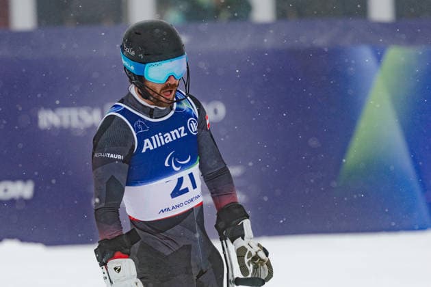 PARALYMPICS - Winter Paralympics Milano Cortina 2026 CORTINA D AMPEZZO,ITALY,15.MAR.26 - PARALYMPICS, ALPINE SKIING - Paralympic Winter games, Winterspiele,Spiele, Summer games Milano Cortina 2026, slalom, men. Image shows Thomas Grochar (AUT).  GEPAxpictures xMatthiasxTrinkl