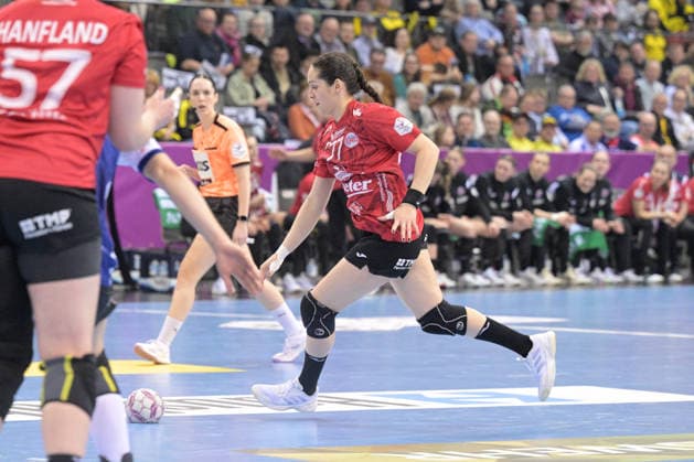 Kelly de Abreu Rosa Thueringer HC, 77 am with ball Thueringer HC vs HSG Blomberg Lippe, Handball, Women, DHB Pokal Haushahn Final 4, Final, Season 2025 2026, 15 03 2026 Thueringer HC vs HSG Blomberg Lippe, Handball, Women, DHB Pokal Haushahn Final 4, Final, Season 2025 2026, 15 03 2026 Stuttgart Copyright: xEibner-Pressefoto TobiasxBaurx EP_TBR
