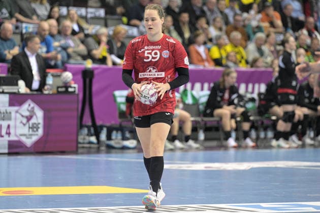 Csenge Kuczora Thueringer HC, 59 at 7 meters Thueringer HC vs HSG Blomberg Lippe, Handball, Women, DHB Pokal Haushahn Final 4, Final, Season 2025 2026, 15 03 2026 Thueringer HC vs HSG Blomberg Lippe, Handball, Women, DHB Pokal Haushahn Final 4, Final, Season 2025 2026, 15 03 2026 Stuttgart Copyright: xEibner-Pressefoto TobiasxBaurx EP_TBR