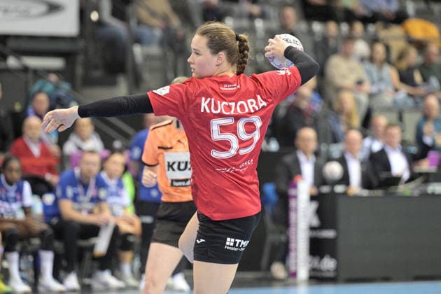 Csenge Kuczora Thueringer HC, 59 Thueringer HC vs HSG Blomberg Lippe, Handball, Women, DHB Pokal Haushahn Final 4, Final, Season 2025 2026, 15 03 2026 Thueringer HC vs HSG Blomberg Lippe, Handball, Women, DHB Pokal Haushahn Final 4, Final, Season 2025 2026, 15 03 2026 Stuttgart Copyright: xEibner-Pressefoto TobiasxBaurx EP_TBR