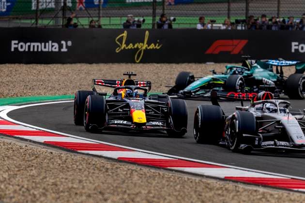 SHANGHAI Formula 1 driver Max Verstappen of Oracle Red Bull Racing during the Formula 1 China Shanghai race at the Shanghai International Circuit on March 15, 2025 in Shanghai, China Photo by DeFodi Images